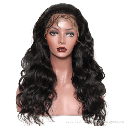 Hd full lace human hair wigs hd transparent swiss lace wig raw hair